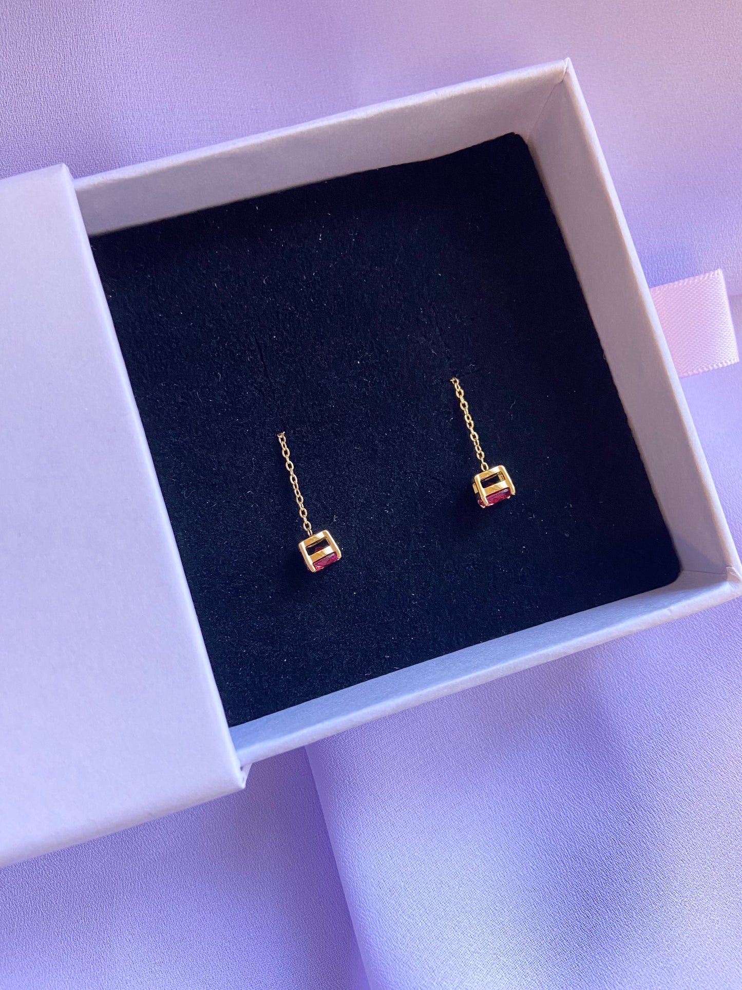 Orecchino sali e scendi Cristallo