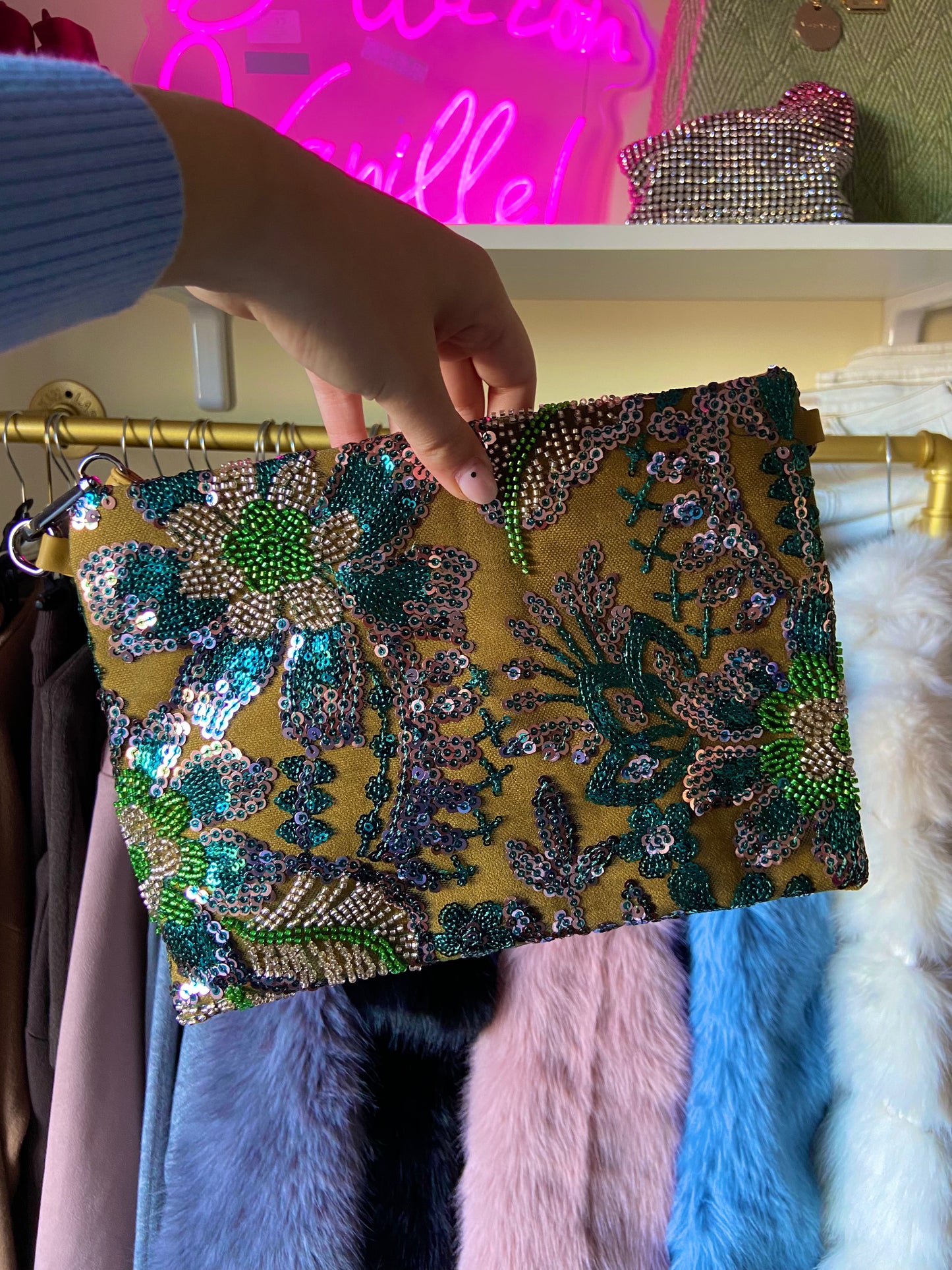 Borsa Samantha con Paillettes