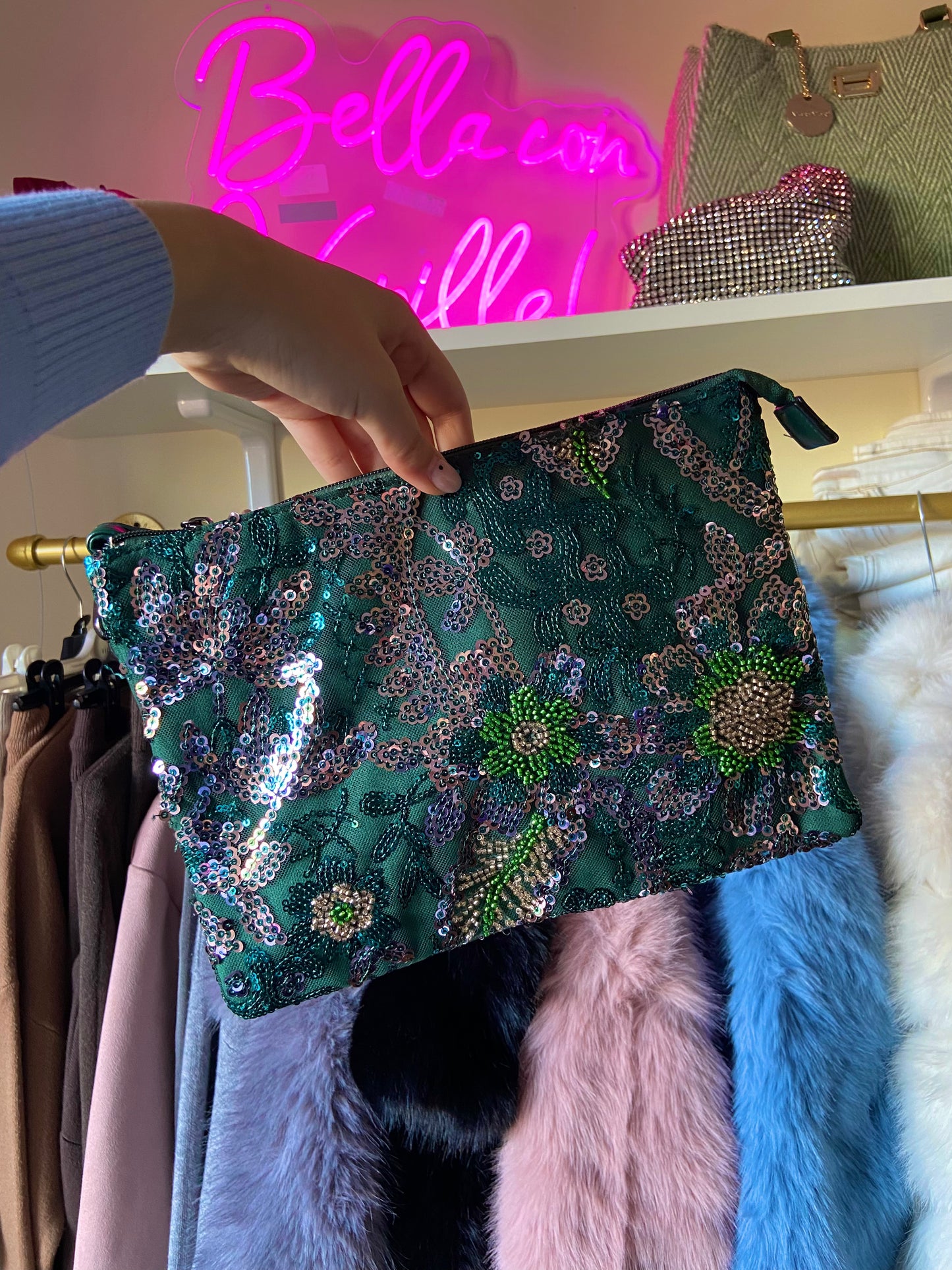 Borsa Samantha con Paillettes