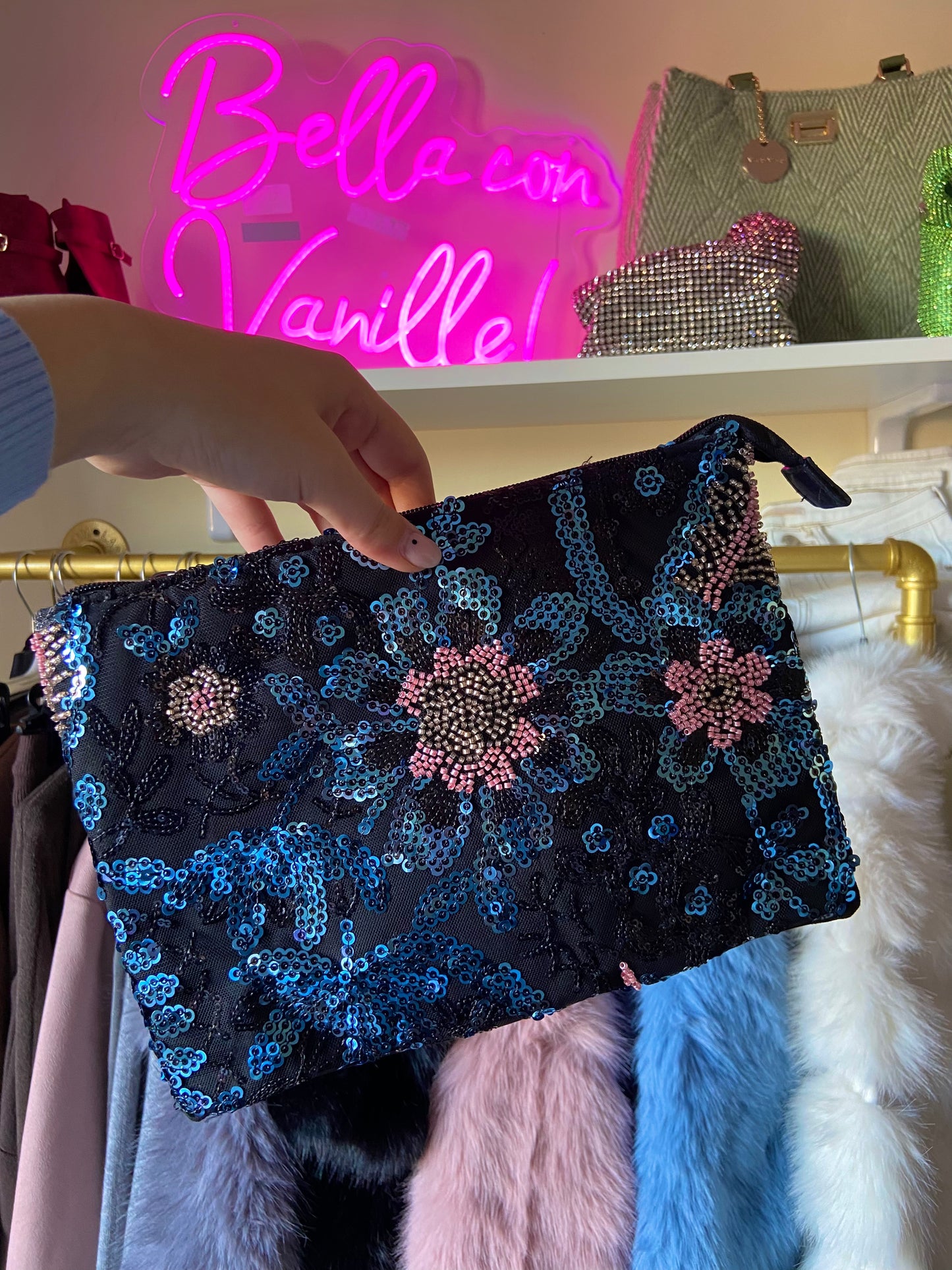 Borsa Samantha con Paillettes