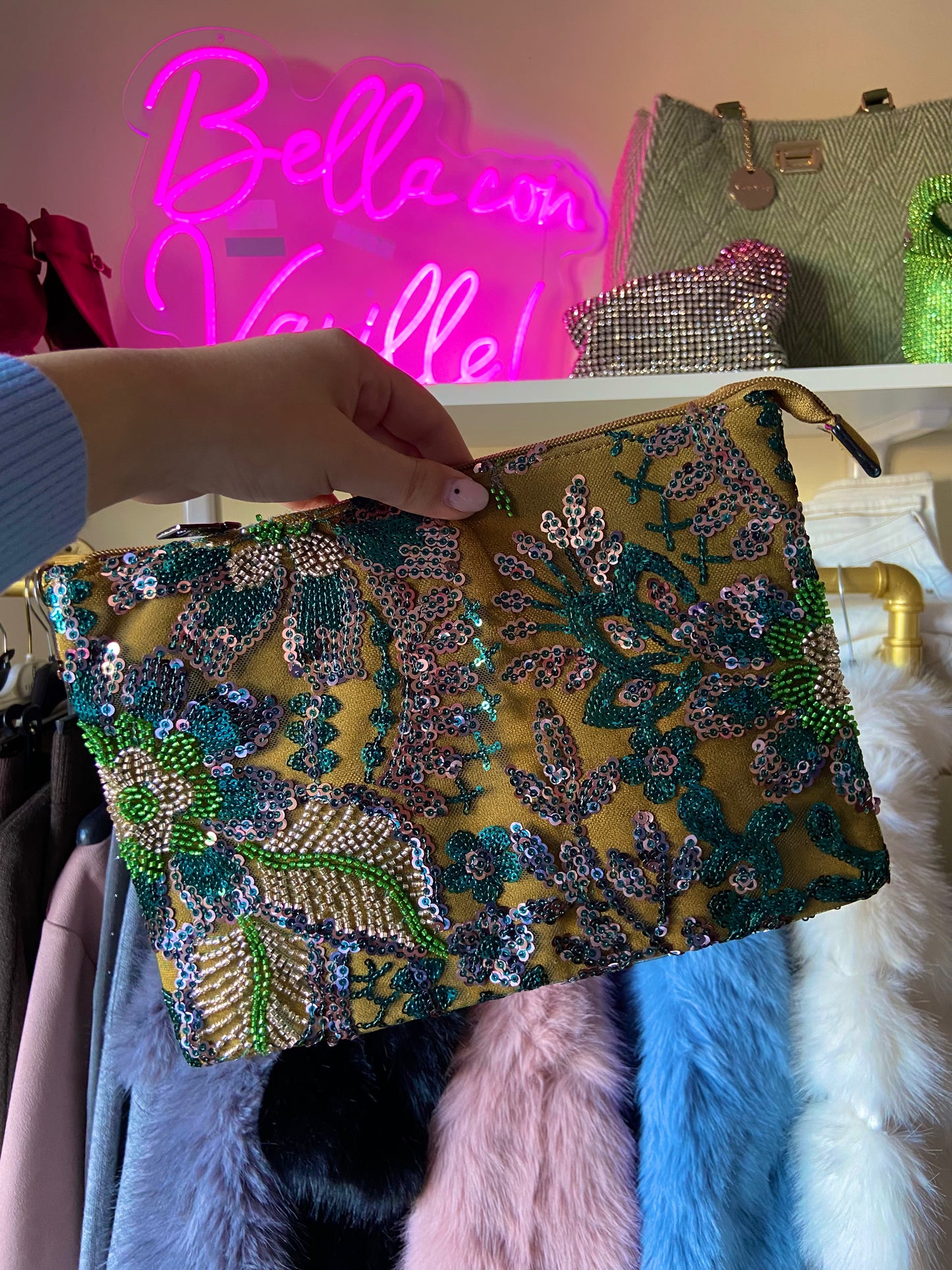 Borsa Samantha con Paillettes