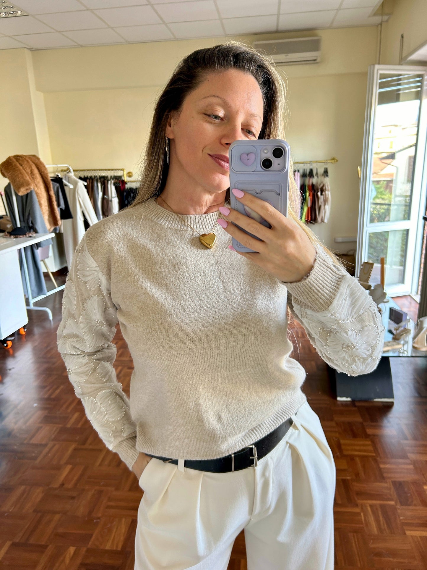 Maglione Rosa