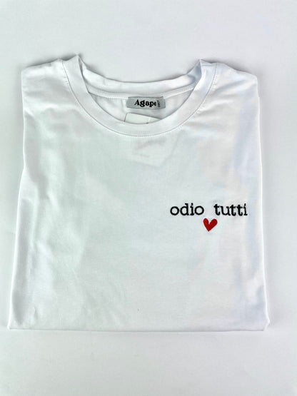 T-shirt "odio tutti"