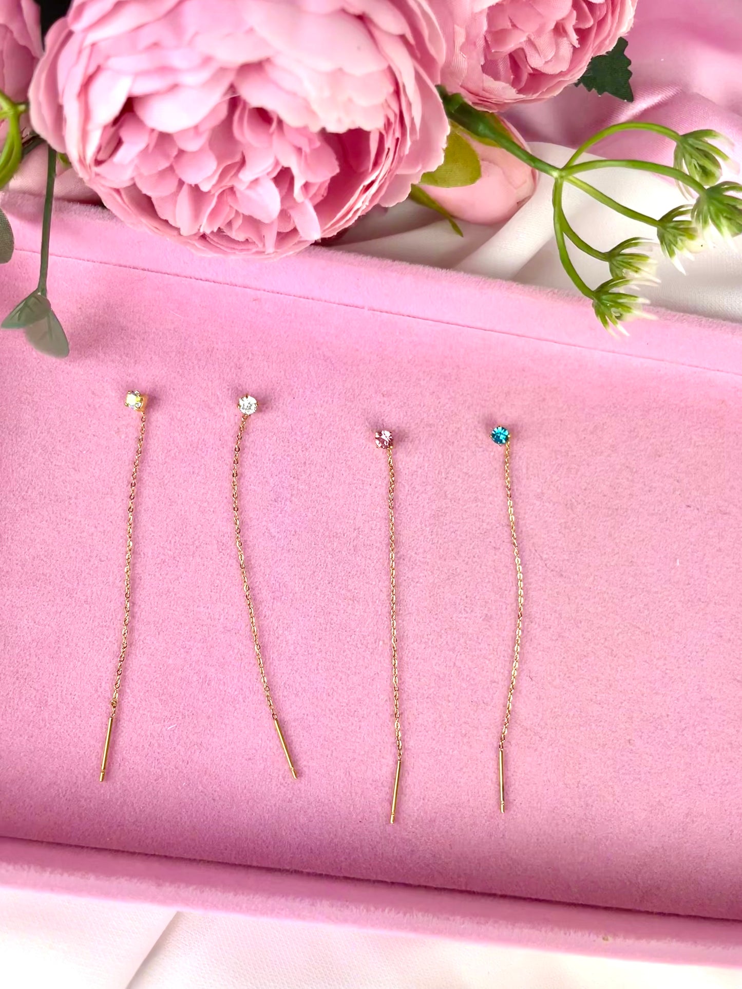 Orecchino sali e scendi Brillantino