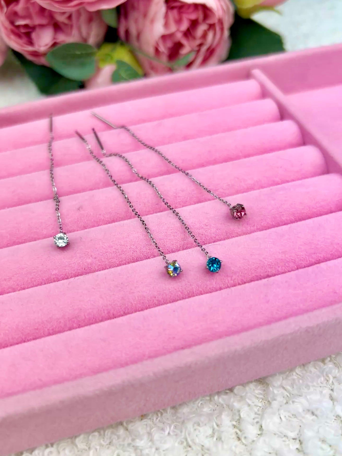 Orecchino sali e scendi Brillantino