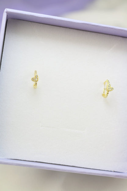 Mono Orecchino Helix a Cuore argento