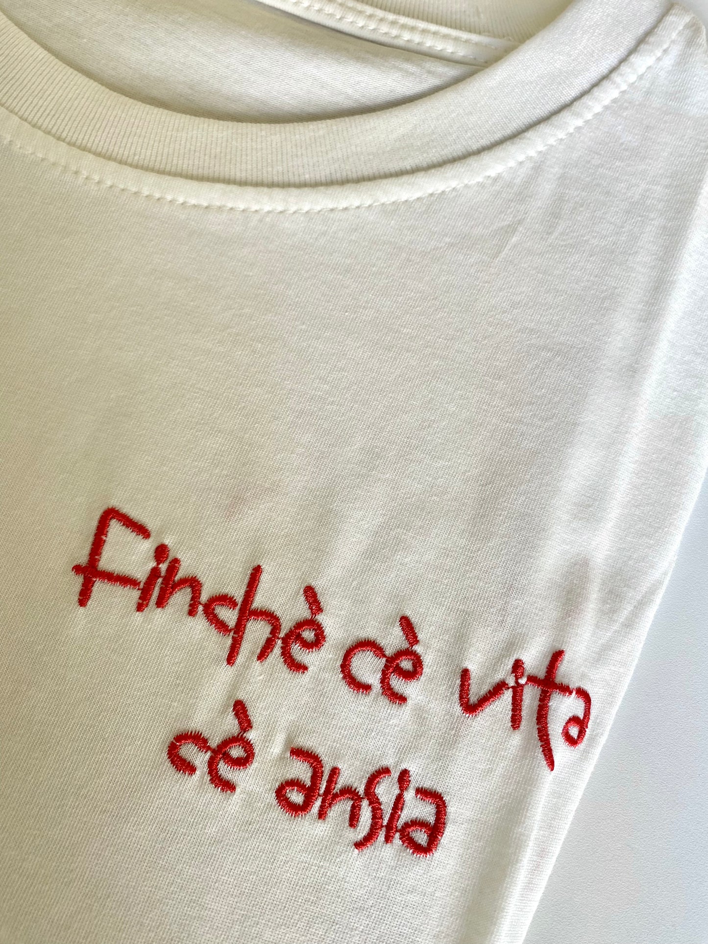 T-Shirt "Finché c'è vita c'è ansia"